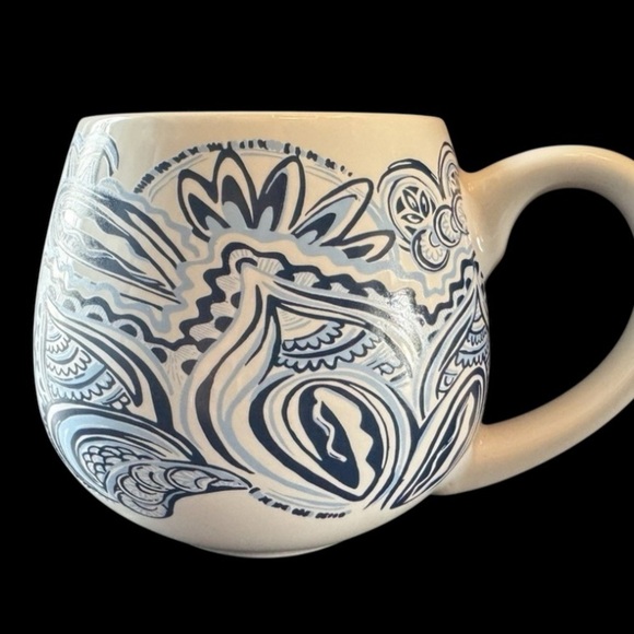 Lilly Pulitzer Blue and White Patterned Mug - Picture 3 of 7